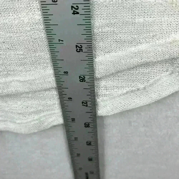 Olive & Oak Pullover Sweater Women's Large White Textured Semi-Sheer Oversized - Picture 7 of 7